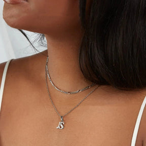 Collar minimalista de moda personalizable con letras